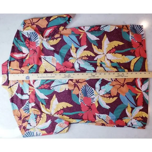 Tori Richard Uniforms Tropical Hawaiian Button Up SS Shirt Men's Large in VGUC - Picture 10 of 10
